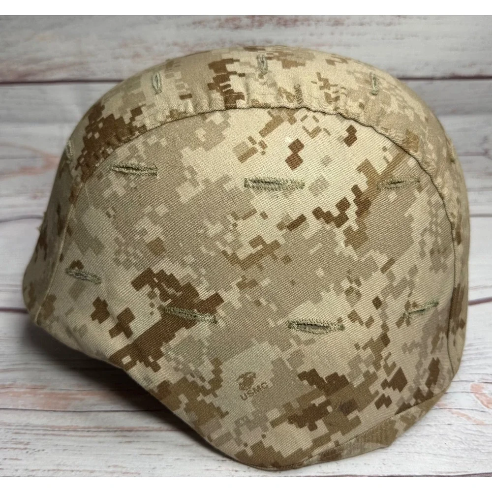 USMC M-3 MARPAT Helmet W/ Cover Woodland Desert XS/S